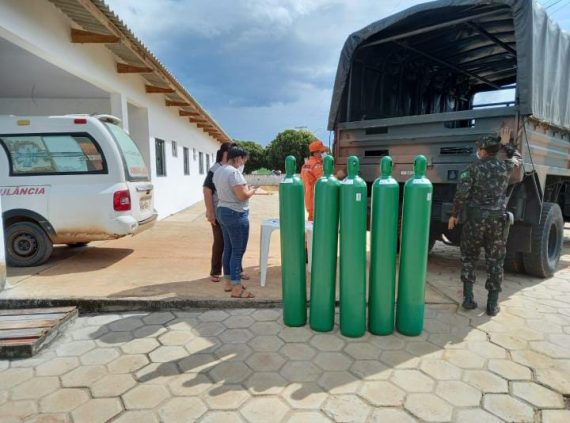 Cone Sul de RO recebe 45 cilindros de oxigênio para abastecimento de unidades Cone Sul de RO recebe 45 cilindros de oxigênio para abastecimento de unidades