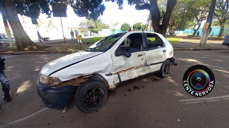 Criança fica ferida em grave acidente no centro da capital