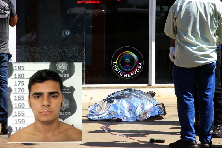 IDENTIFICADO – Criminoso é morto durante assalto em frente à agência bancária