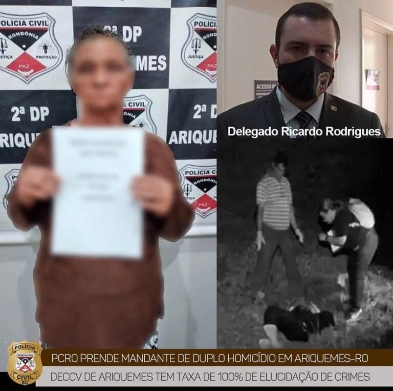 MARIA PISTOLA – Polícia Civil prende idosa de 70 anos suspeita de ser mandante de duplo homicídio em Ariquemes