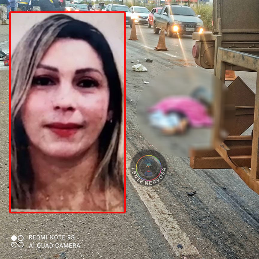 Mulher de 42 anos morre atropelada por carreta na BR-364, na capital Mulher de 42 anos morre atropelada por carreta na BR-364, na capital