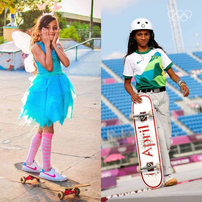 Rayssa Leal fatura prata no skate street e se torna a atleta mais jovem na história a conquistar uma medalha olímpica para o Brasil 2 Rayssa Leal