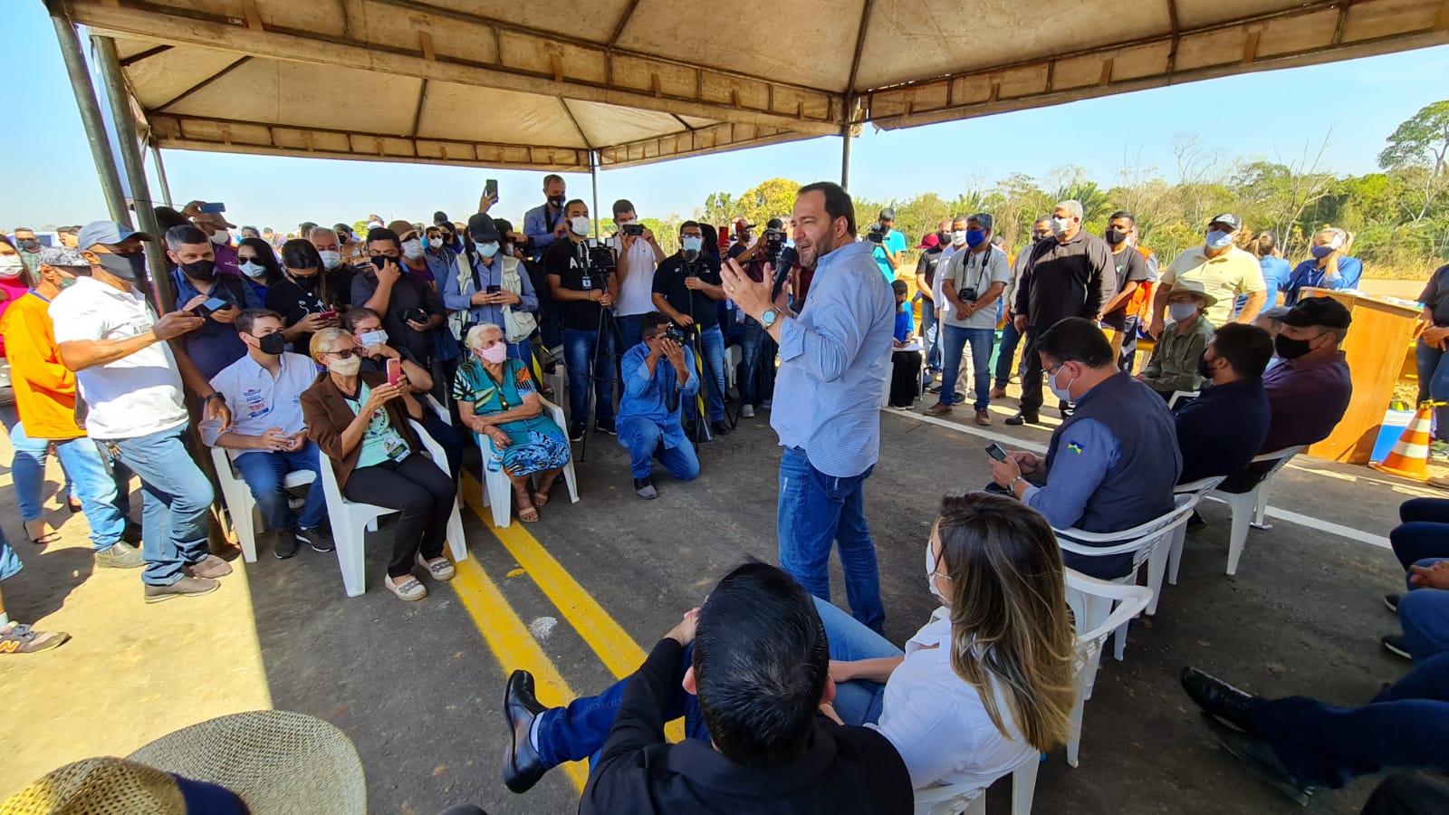 Ponte sobre o Rio Jamari, na BR-421, é entregue e presidente Alex Redano destaca importância da obra Ponte sobre o Rio Jamari, na BR-421, é entregue e presidente Alex Redano destaca importância da obra