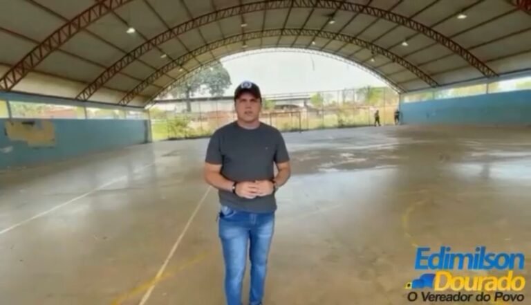 Últimas Notícias 3 Iluminação é revitalizada na Quadra do Castanheira após solicitação do vereador Edimilson Dourado