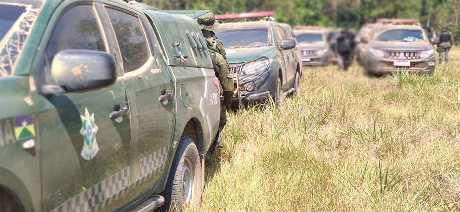 Mais cinco homens são presos em área da fazenda Santa Carmem, em Nova Mutum Paraná Mais cinco homens são presos em área da fazenda Santa Carmem, em Nova Mutum Paraná