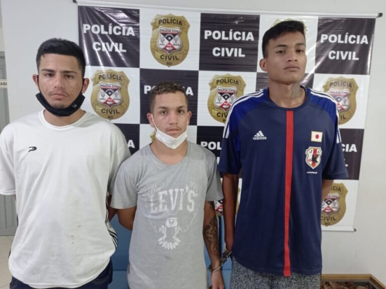 Três são presos acusados de entrar em várias residências de Porto Velho