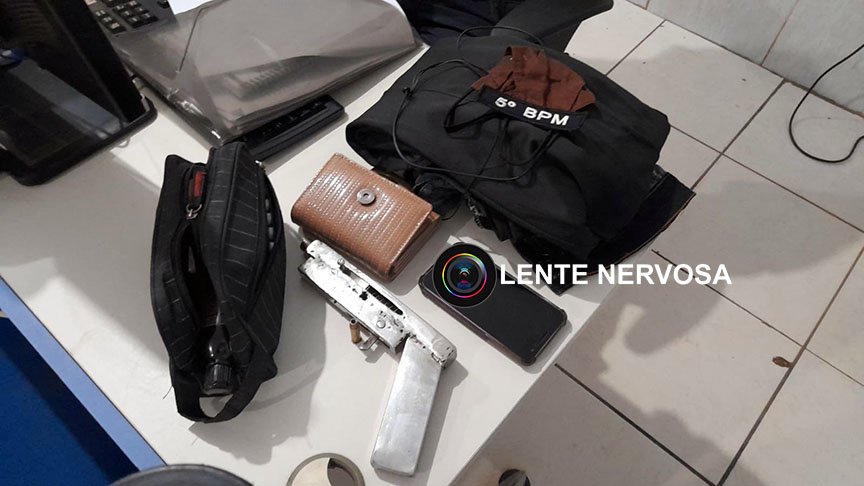 Assaltante é preso e comparsa baleado em roubo na capital