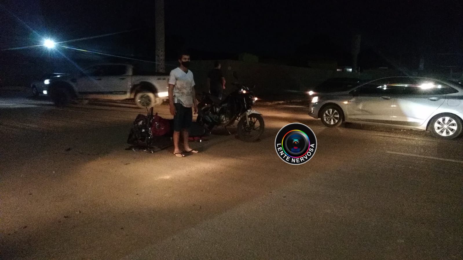 Motociclista é socorrido inconsciente após grave acidente na zona leste Motociclista é socorrido inconsciente após grave acidente na zona leste