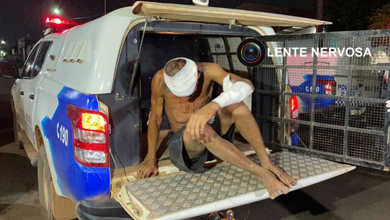 Foragido é preso após ser agredido a golpes de terçado na zona leste