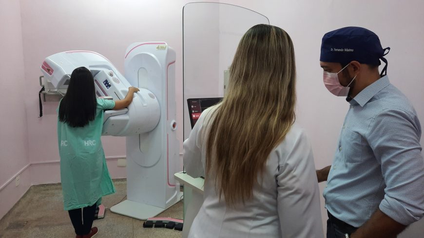 Mutirão de exames de mamografia tem início em Cacoal; procedimentos acontecem no HRC