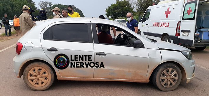 Motoqueiro quebra braço e perna em grave acidente em Candeias do Jamari