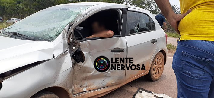 Motoqueiro quebra braço e perna em grave acidente em Candeias do Jamari