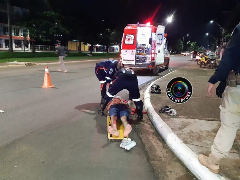 Últimas Notícias 2 Acidente em cruzamento resulta em motociclista ferido