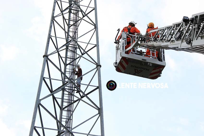 Jovem de 18 anos ameaçou se jogar de torre após término de namoro – VEJA FOTOS