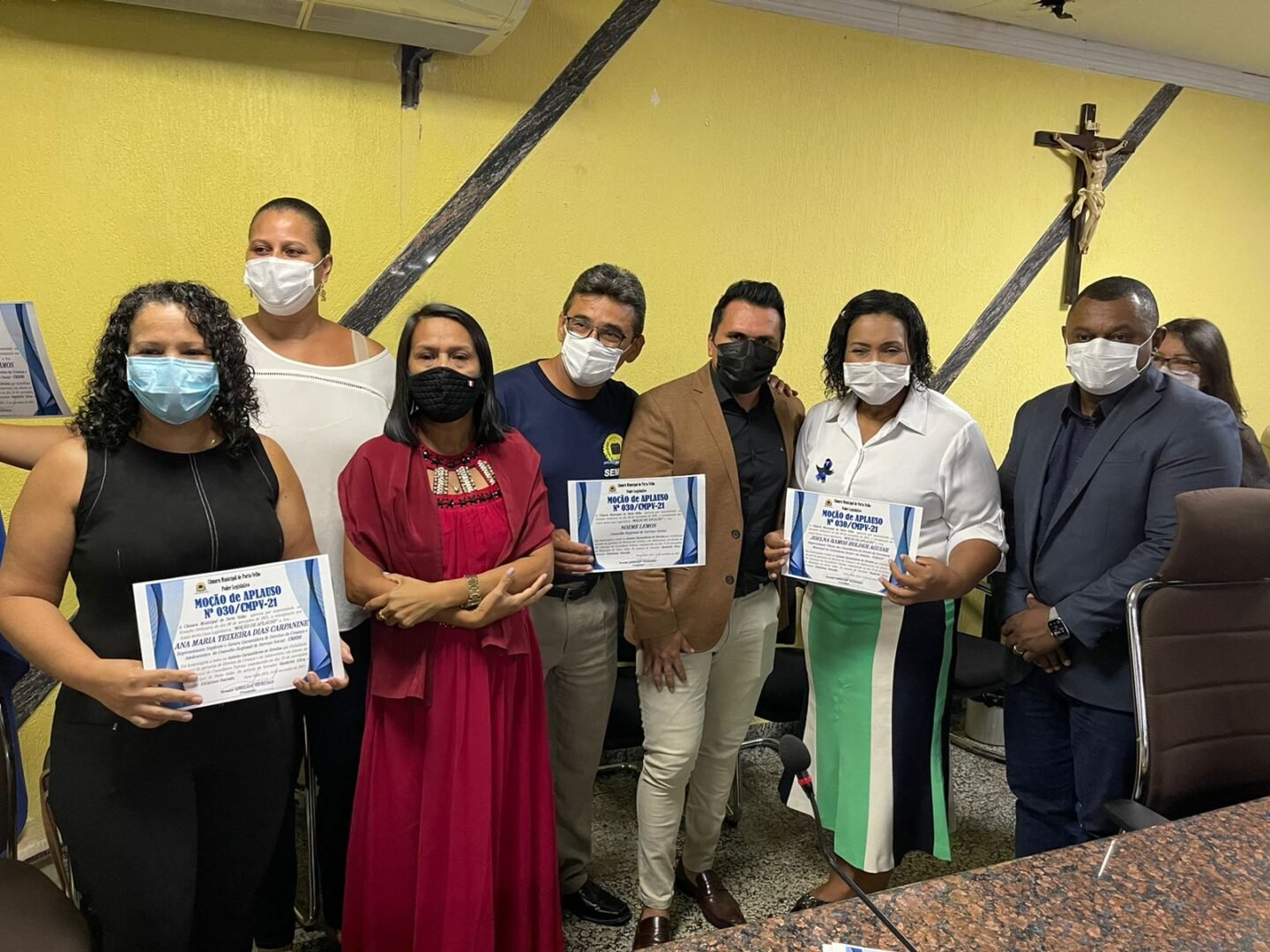 Conselheiros Tutelares recebem homenagem do vereador Edimilson Dourado