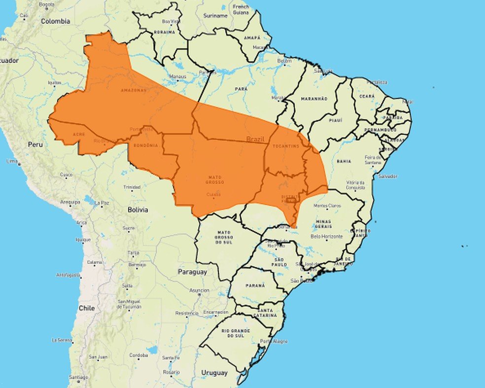 Rondônia entra em alerta de chuvas intensas e ventos de até 100km/h