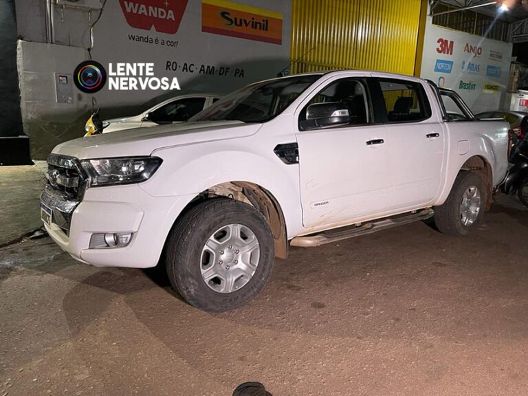 Polícia prende assaltante após roubo de caminhonete e perseguição