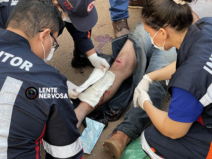 Colisão de motocicletas resulta em piloto gravemente ferido na zona sul