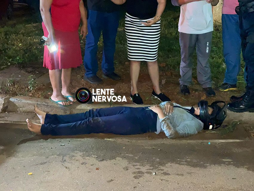 Acidente em cruzamento sem sinalização deixa motociclistas feridos