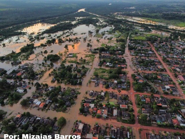 Pimenta Bueno também em alerta com aumento do nível de rio