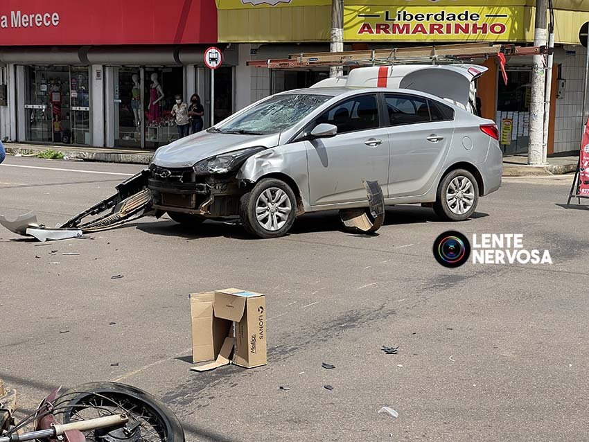 Criança quebra a perna em grave acidente no centro – FOTOS E VÍDEO