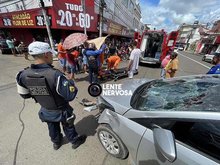 Criança quebra a perna em grave acidente no centro – FOTOS E VÍDEO