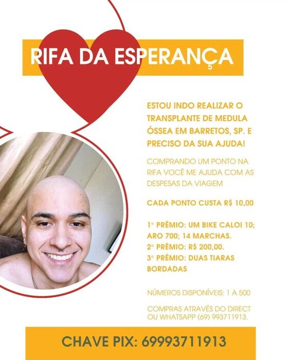 Jovem com grave problema de saúde precisa de ajuda para viajar a Barretos 2 Jovem com grave problema de saúde precisa de ajuda para viajar a Barretos