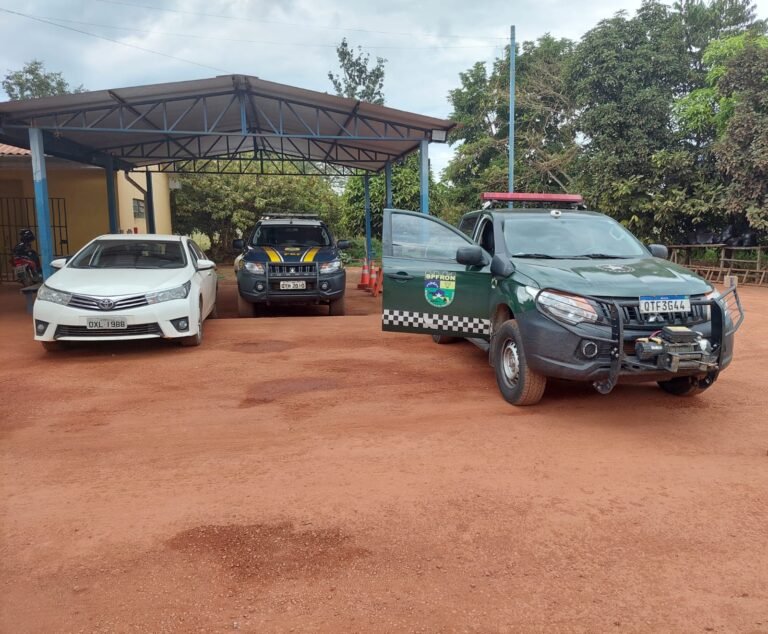 Forças de segurança da Fronteira recuperam veículo roubado e prendem dois suspeitos