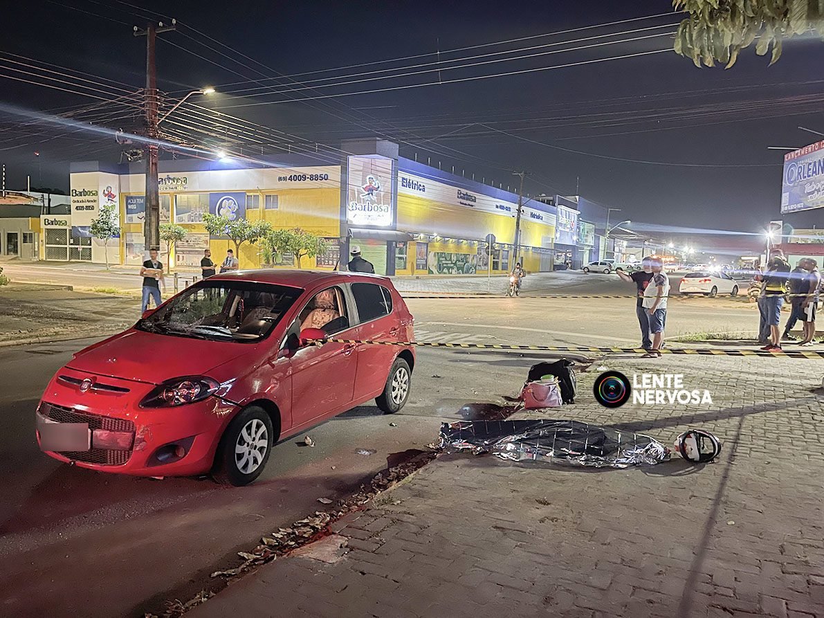 Vídeo: Motorista invade preferencial e causa acidente matando motoboy e deixando mulher e criança feridas