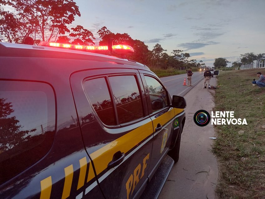 Vídeo: mulher morre ao ser atingida por pick-up na BR-364, em RO