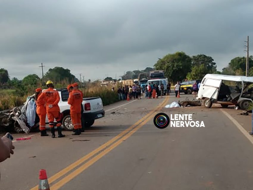 Duas pessoas morrem em grave acidente na BR-364