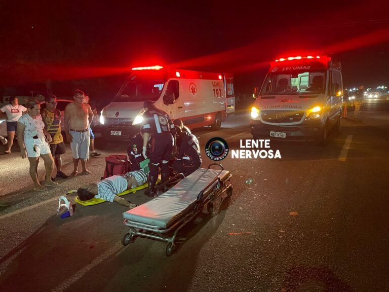 Últimas Notícias 6 URGENTE – Pedestre ignora passarela e é atropelado ao tentar atravessar BR-364