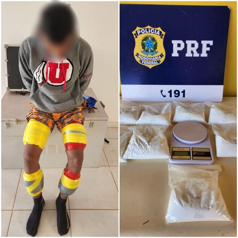 “Mula” é presa pela PRF transportando cocaína presa ao corpo