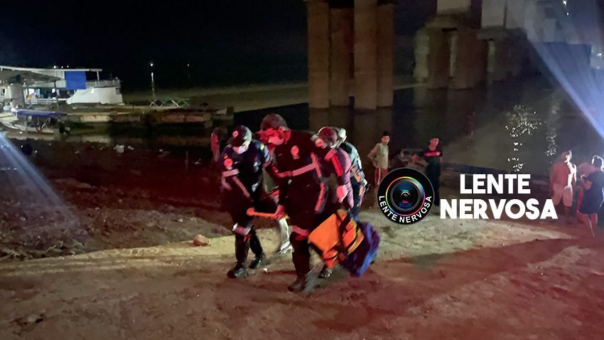 Vídeos mostram mulher sendo resgatada após cair da ponte sobre o Rio Madeira; ela permanece internada