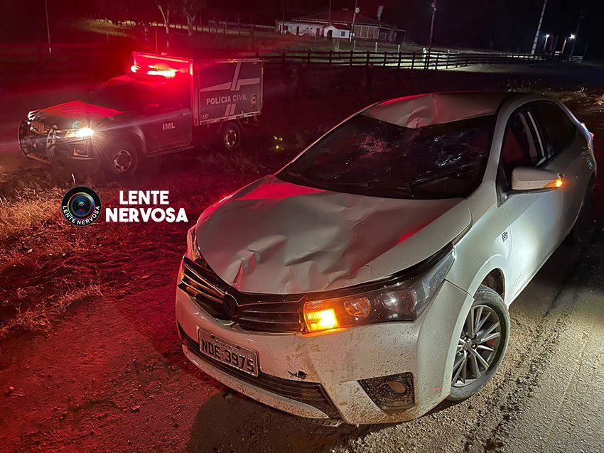 Ciclista sem identificação morre após ser atropelado por veículo na BR-364