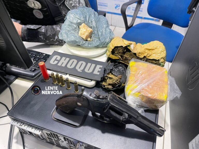 Últimas Notícias 1 Comerciante é preso com arma de fogo e bastante droga na região central da cidade