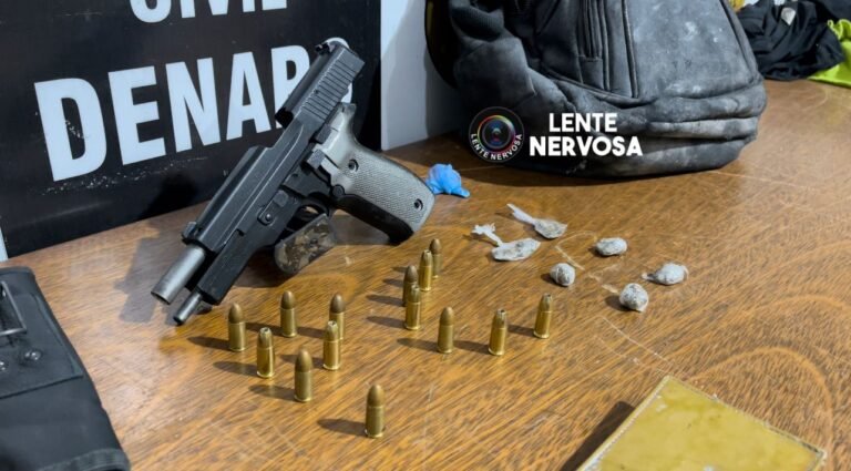 Últimas Notícias 1 Suspeito é preso armado com pistola no Morar Melhor