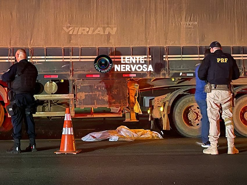Subtenente da Polícia Militar morre atropelado por carreta na BR-364