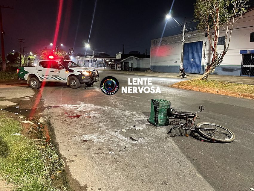 Idosa fica gravemente ferida em atropelamento na zona leste