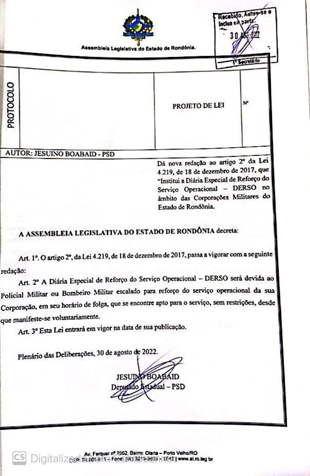 Projeto de Lei de Jesuíno Boabaid é aprovado e desobriga militares a trabalharem na folga