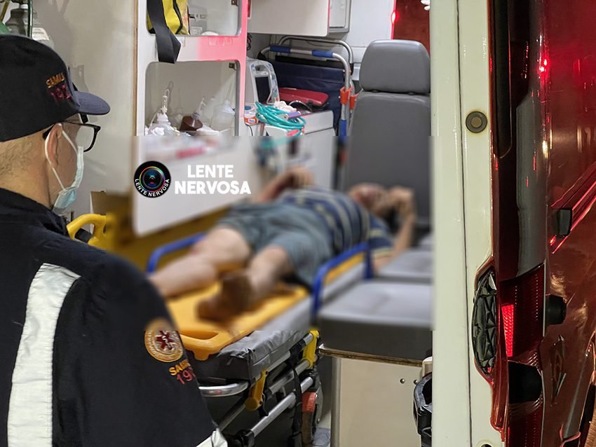 Homem grita por socorro após ser atingido a tiros em tentativa de homicídio