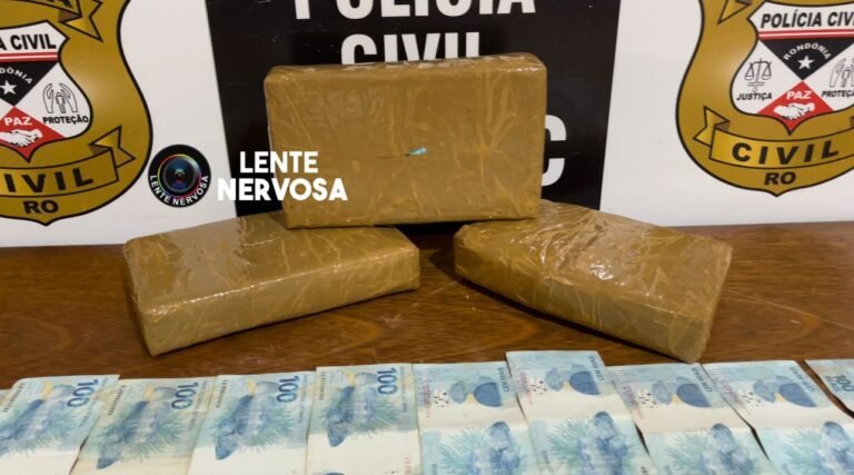 Últimas Notícias 2 Taxista é preso com droga avaliada em R$80 mil que seria entregue no Orgulho do Madeira