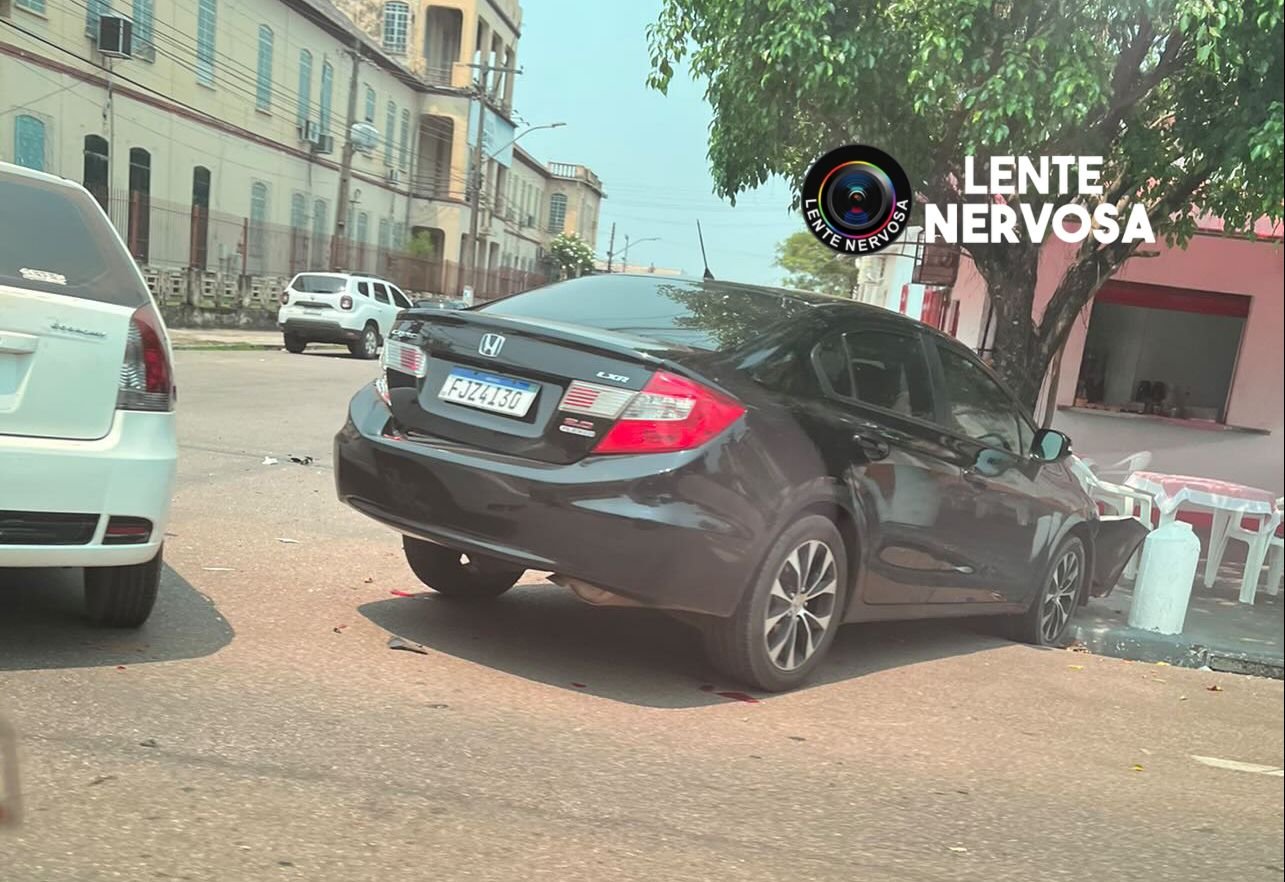 Motorista invade preferencial e causa grave acidente no centro – VEJA O VÍDEO
