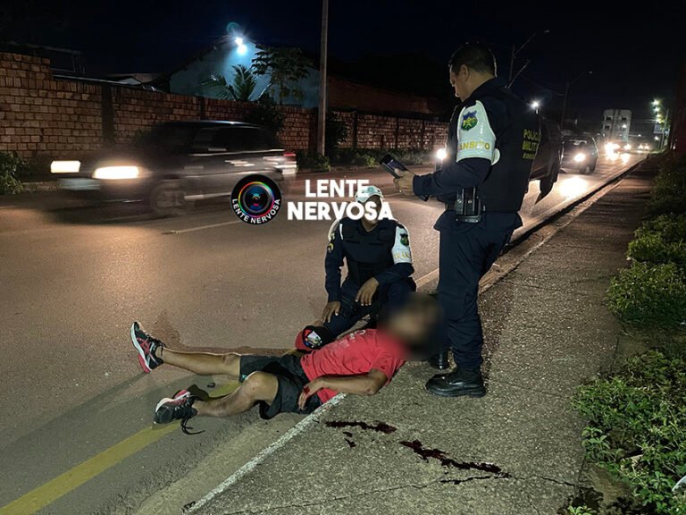 VÍDEO – Homem tem perna quebrada em atropelamento na capital – IMAGENS FORTES