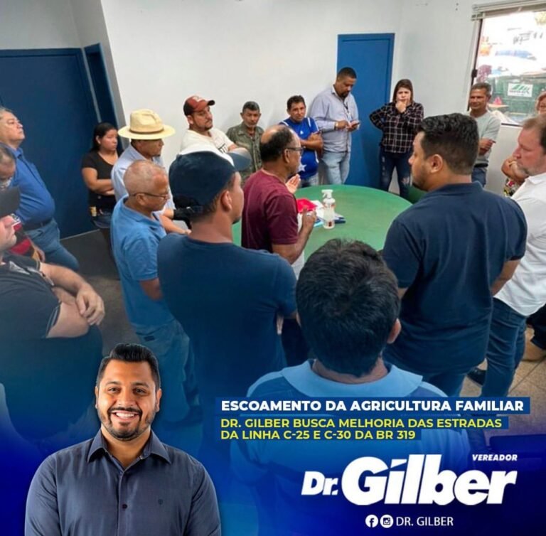 Últimas Notícias 9 Vereador Dr. Gilber se reúne na Semagric em busca de melhorias para estradas vicinais