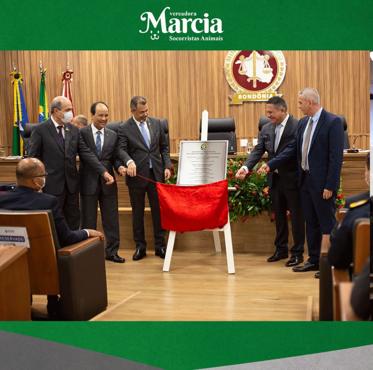 Vereadora Márcia Socorristas prestigia inauguração da Procuradoria de Justiça Militar do Ministério Público Militar