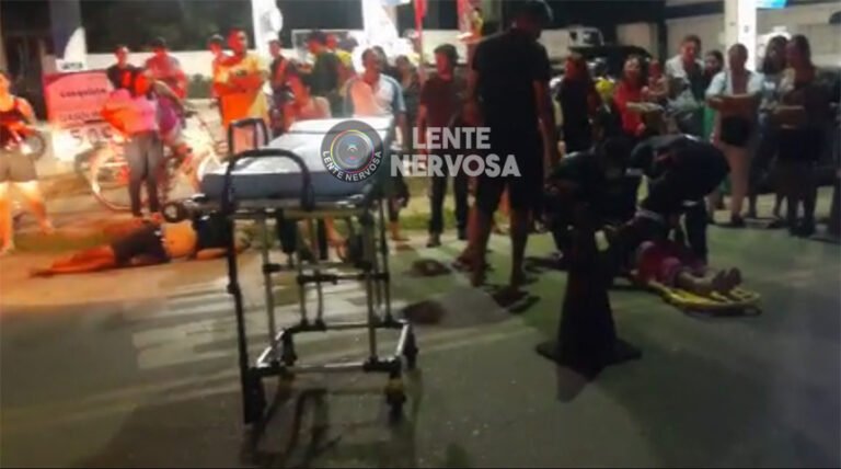 Últimas Notícias 10 Casal fica ferido ao invadir preferencial e ser atingido por carro – VEJA VÍDEO