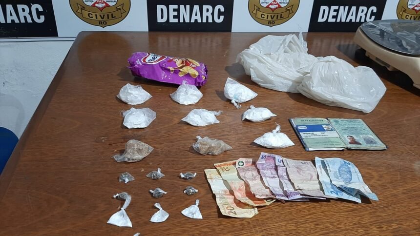 ENTERRADA - Venezuelano que traficava drogas na zona leste é preso pelo Denarc