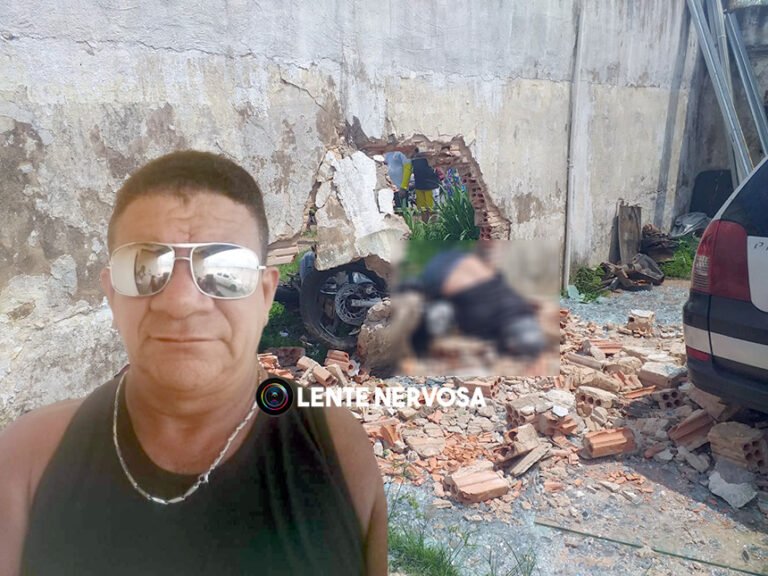 Últimas Notícias 1 Motociclista cruza avenida e morre ao colidir em muro de residência