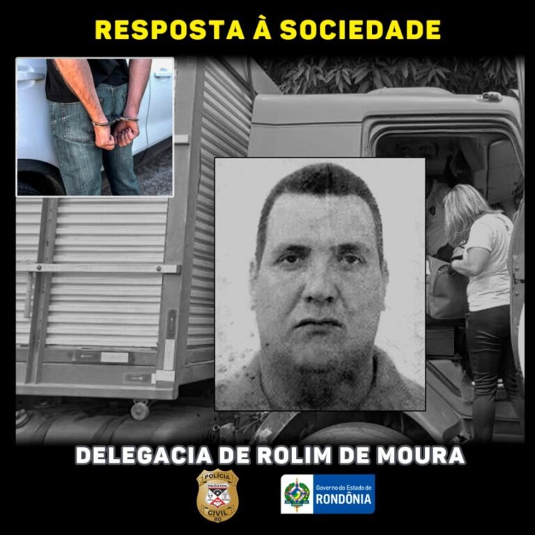 Últimas Notícias 6 Polícia Civil prende suspeito de matar caminhoneiro em Rolim de Moura